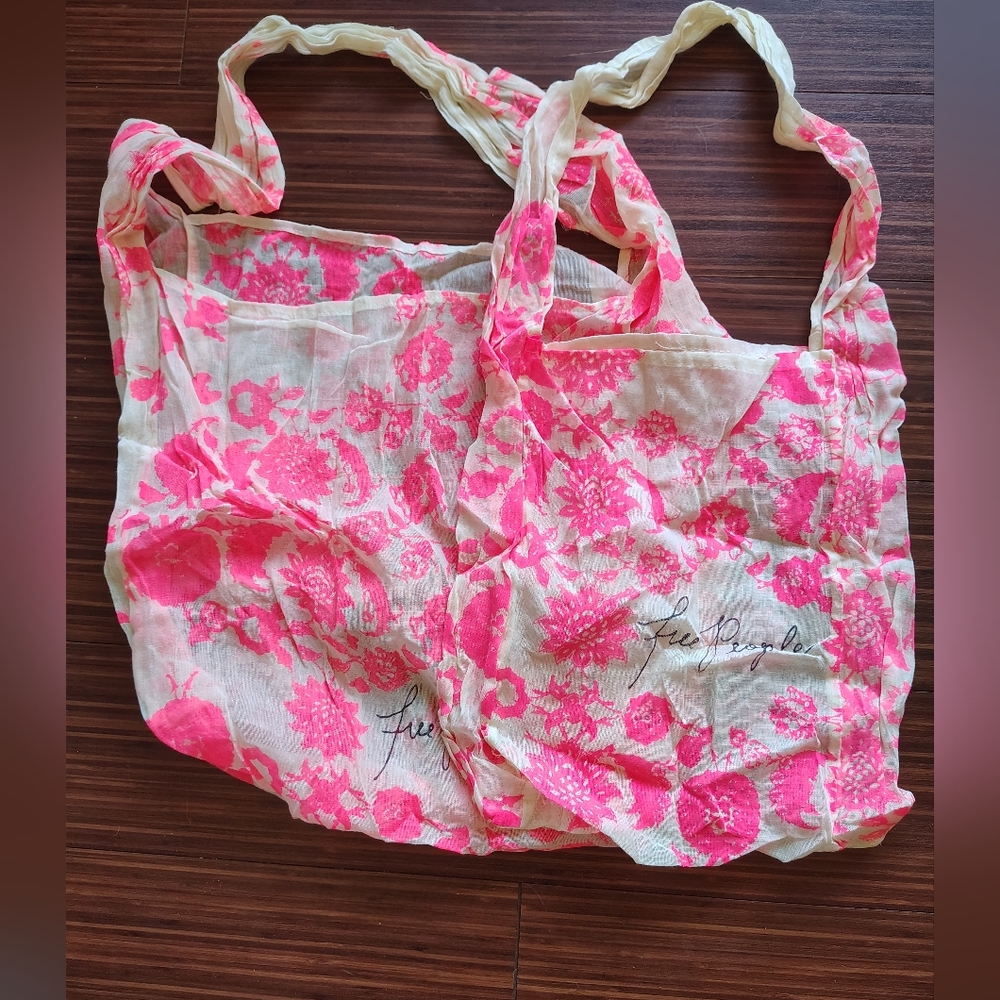 Free People Sheer reusable Tote Logo